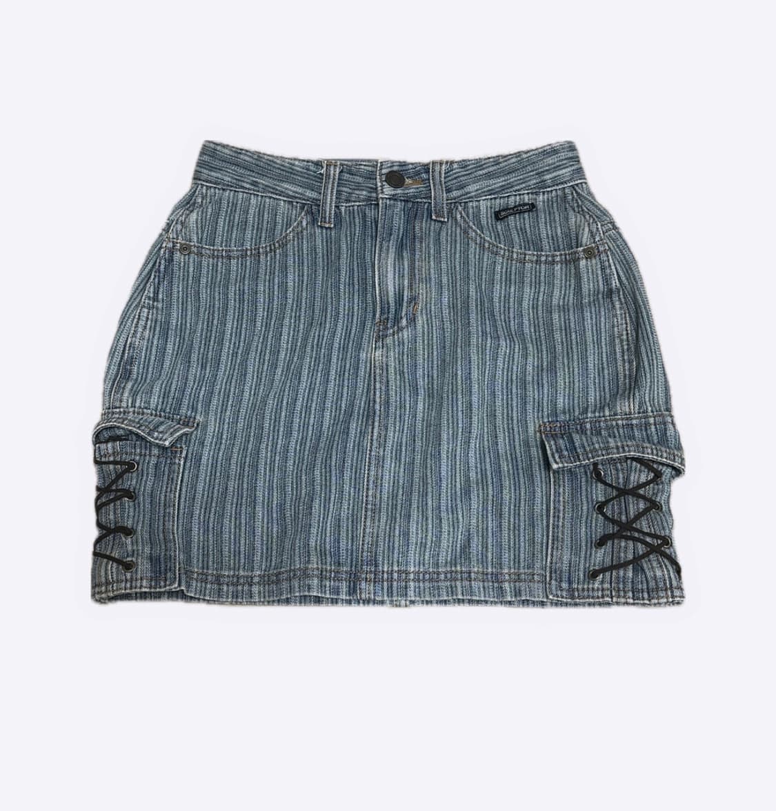 Sculptor 스트라이프 데님 미니스커트 S 상품이미지1