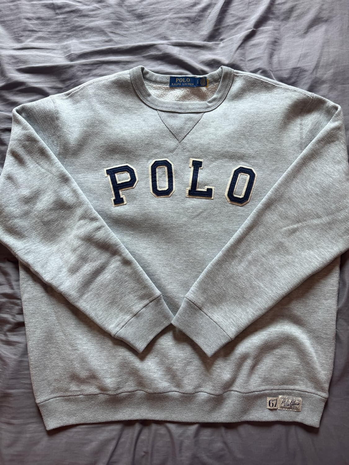 폴로 랄프로렌 플리스 로고 스웻셔츠 L 상품이미지1