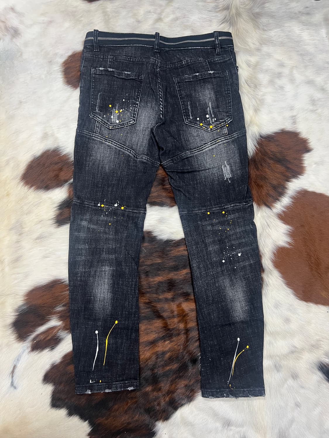 디스퀘어드2 페인팅 바이커 스키니 진 상품이미지3