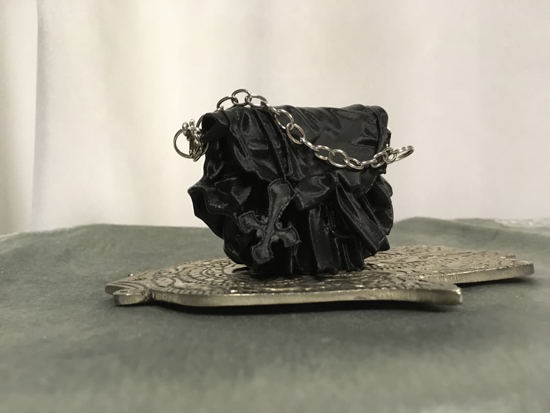 Kurokamimotel 쿠로카미모텔 오브제 키링 백 블랙 상품이미지2