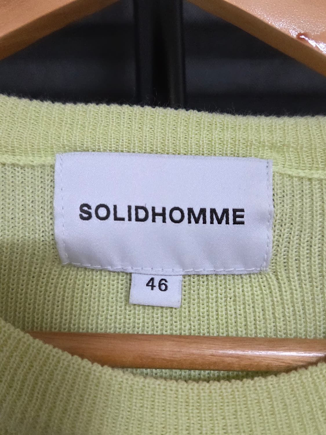 (정품) [솔리드옴므] 비대칭 슬릿 포켓 울 니트 | 00134 상품이미지3