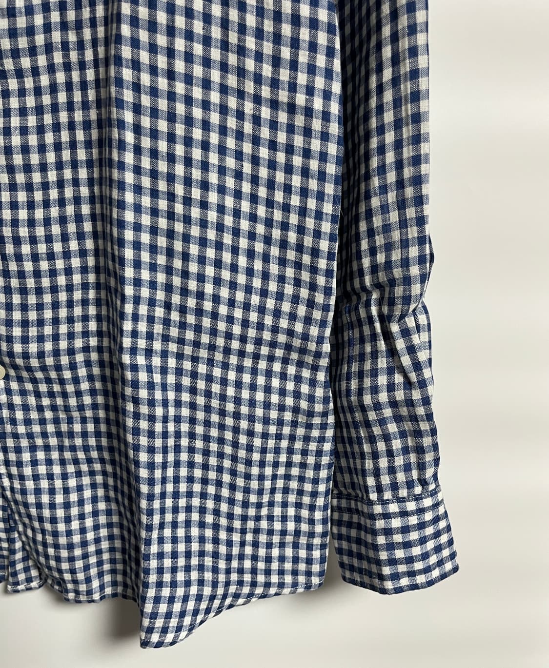 공용 유니클로 린넨 다탄 체크셔츠 남방 XL 상품이미지2