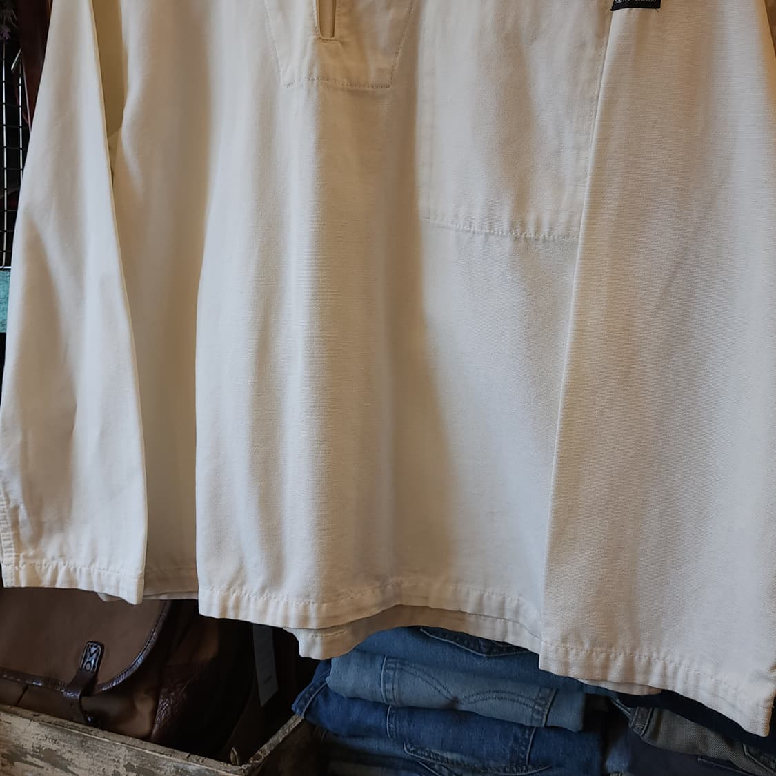 세인트 제임스 풀오버 미 해군 아노락 캔버스 화이트 L 상품이미지7