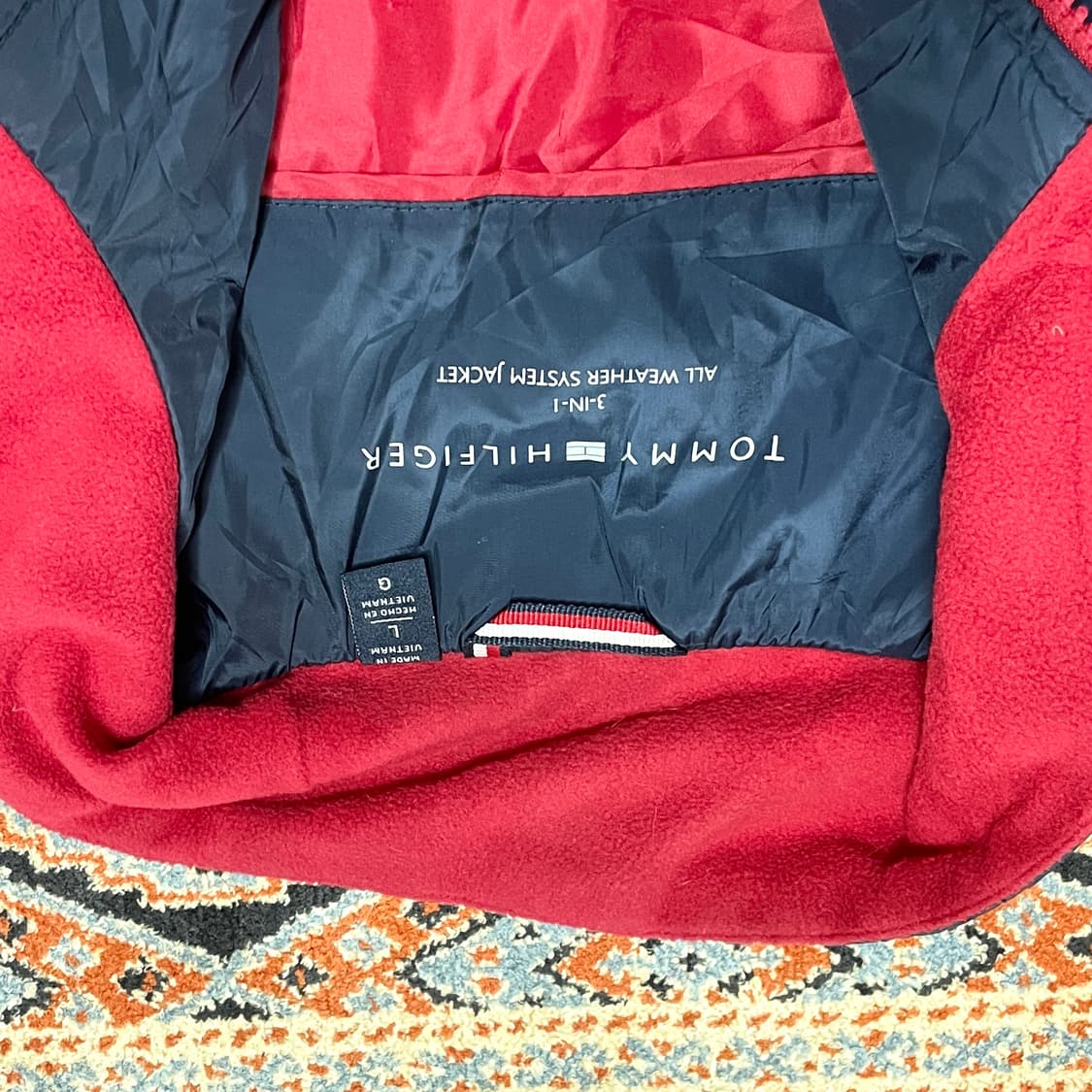 타미힐피거 네이비 퀼팅자켓 여성L 상품이미지3