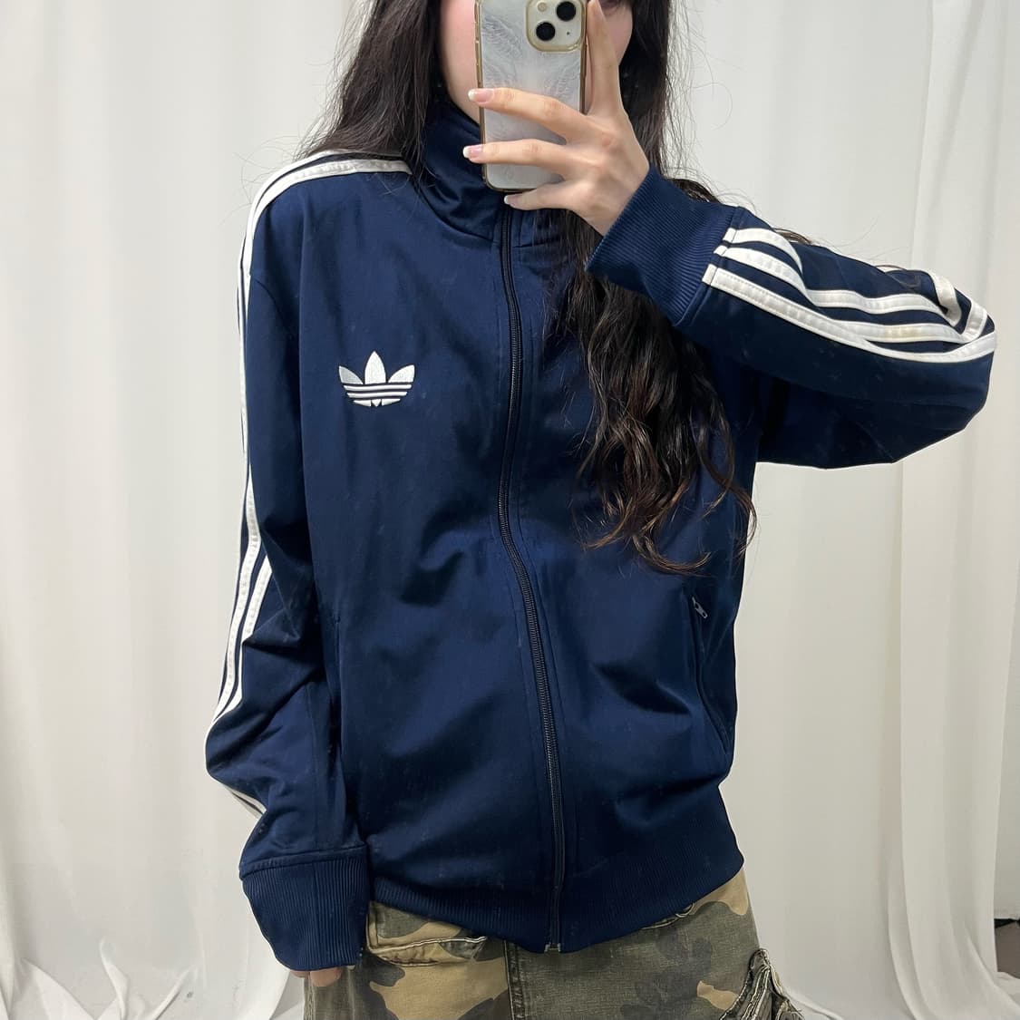 Adidas navy firebird jersey 상품이미지3