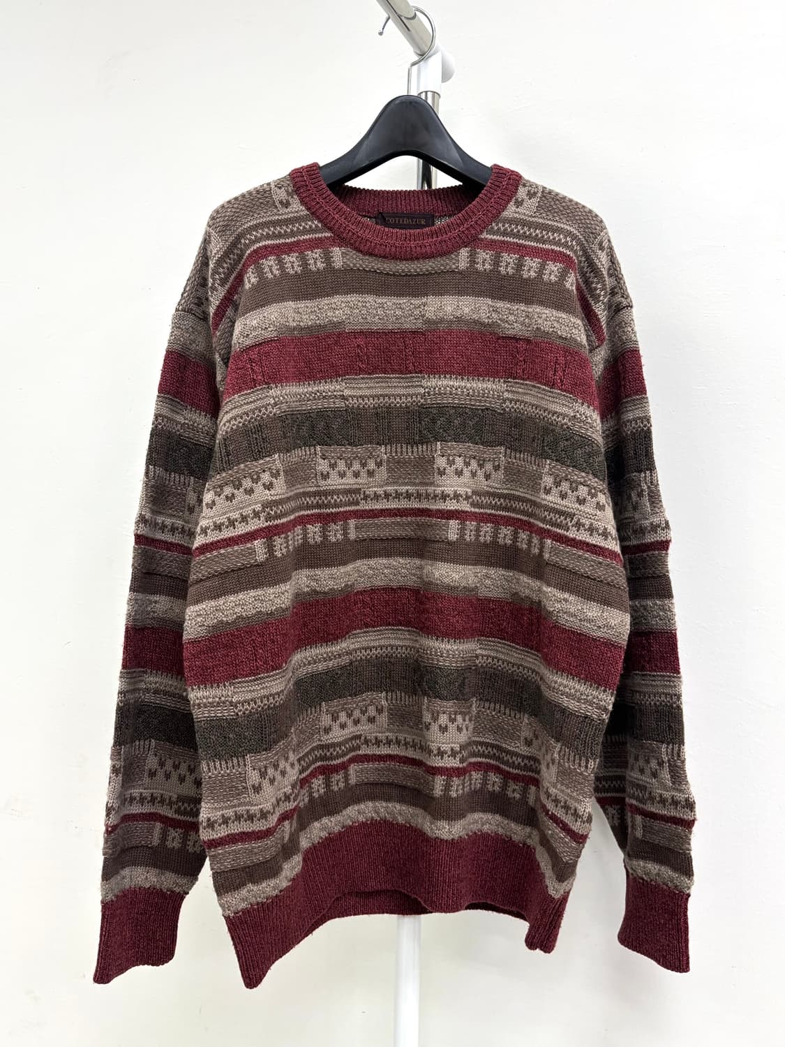 빈티지 레드 니트 스웨터 상품이미지5