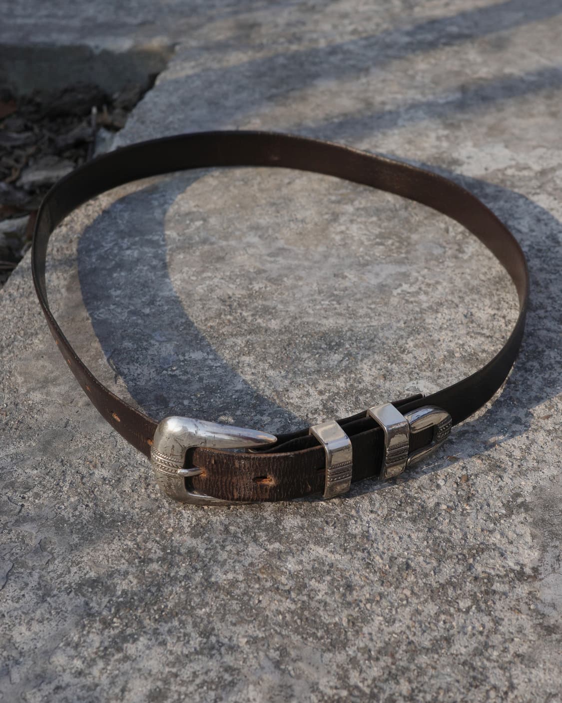 빈티지 웨스턴 레더 드레스 벨트 상품이미지1