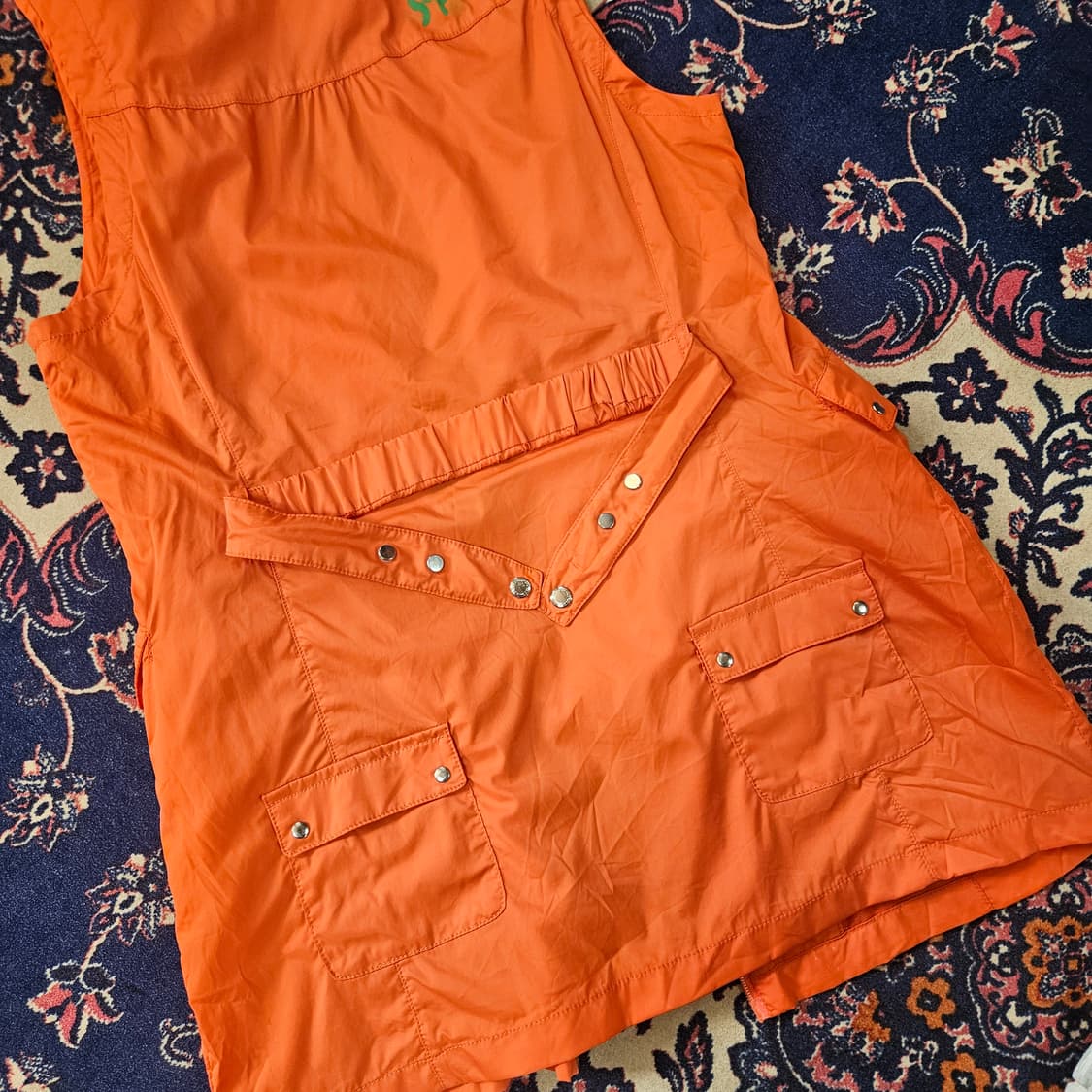 팜스프링스 벨트 셔링넥 집업 바람막이 베스트 상품이미지6