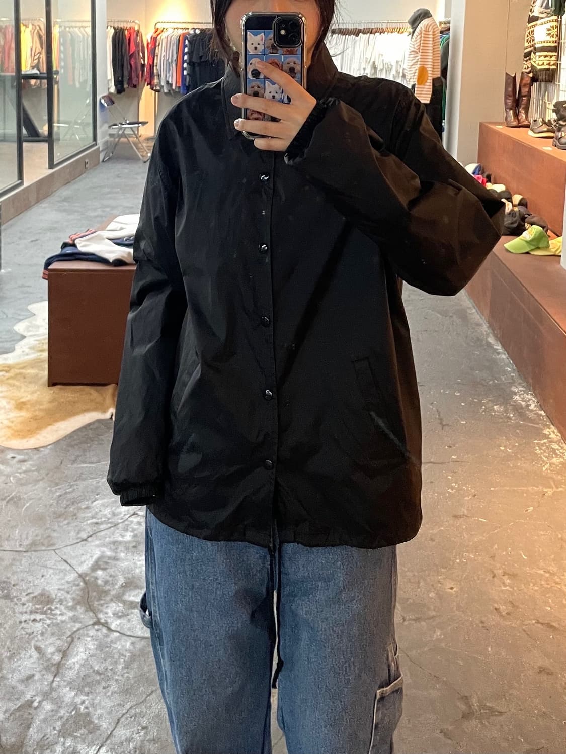 CDG 꼼데가르송 로고 코치 자켓 H268 상품이미지1