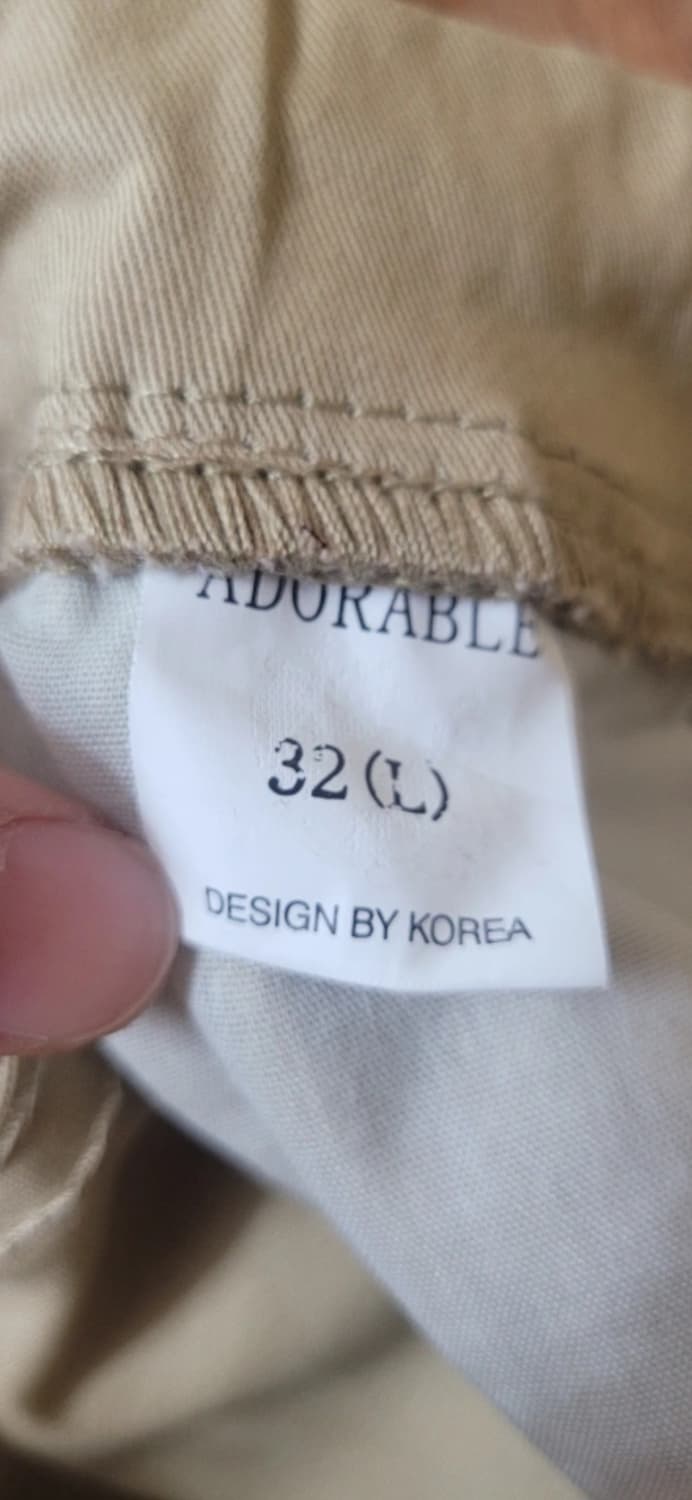 👔남성31인치👔  베이지 면조커팬츠 새삥(춘추용) 상품이미지5