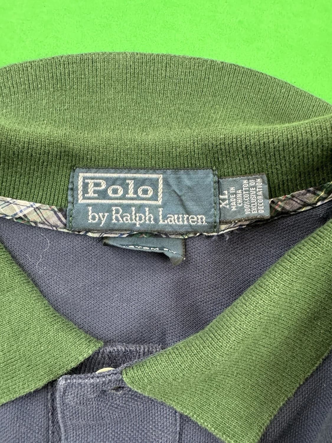 폴로 랄프로렌 빅포니 반팔 카라 티셔츠 네이비 그린 상품이미지5