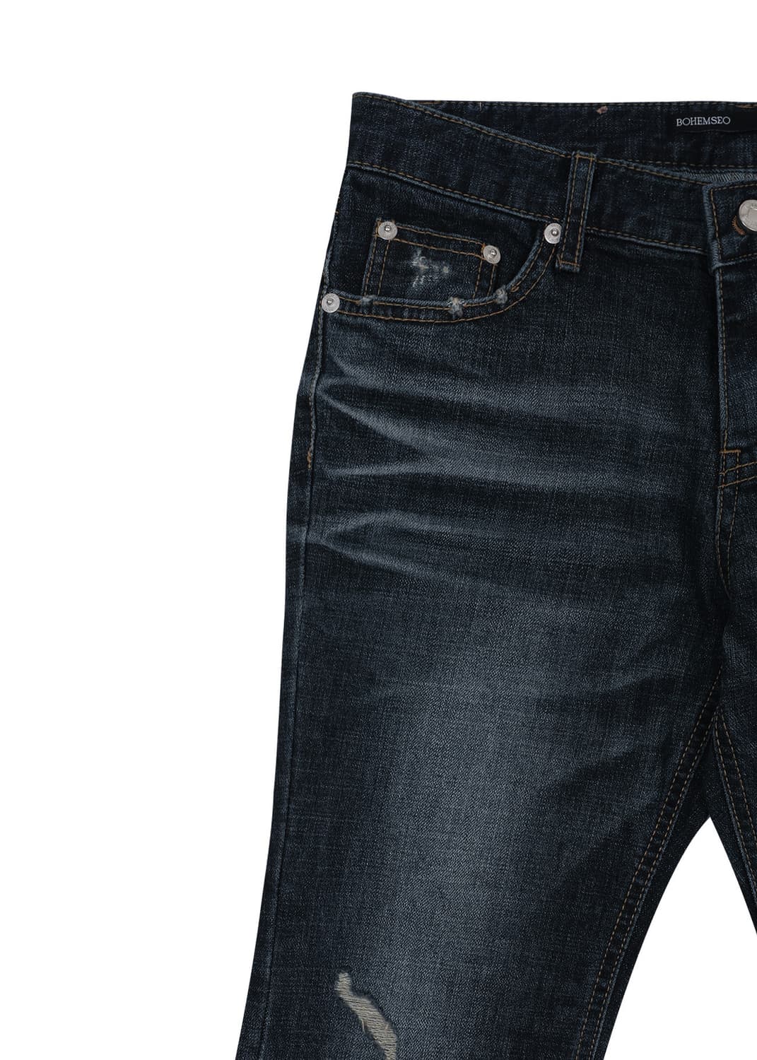 DEEP BLUE WASHING BOOTS CUT DENIM PANTS 상품이미지5
