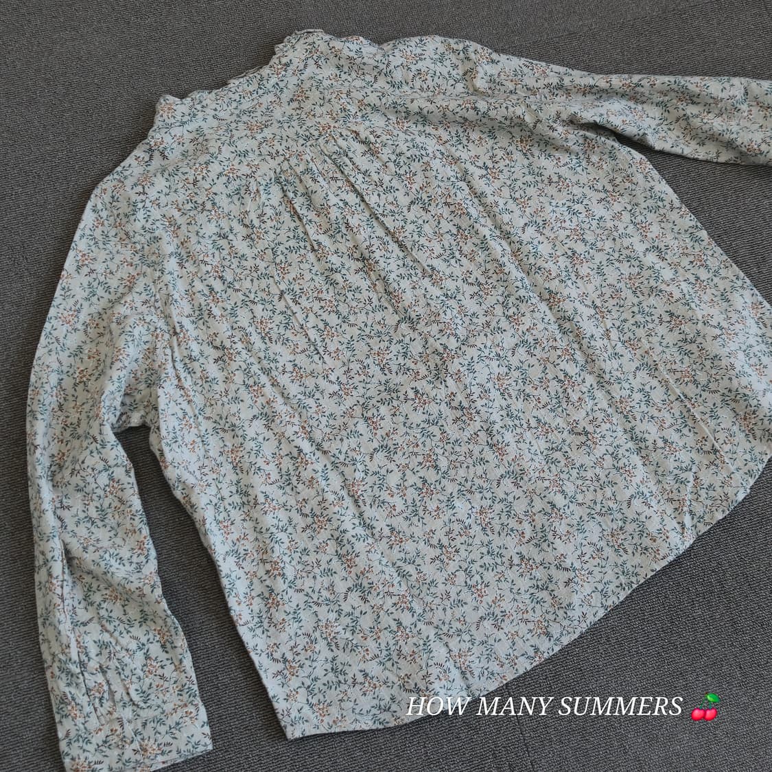 ​빈티지 잔꽃무늬 코튼 100% 블라우스 상품이미지6