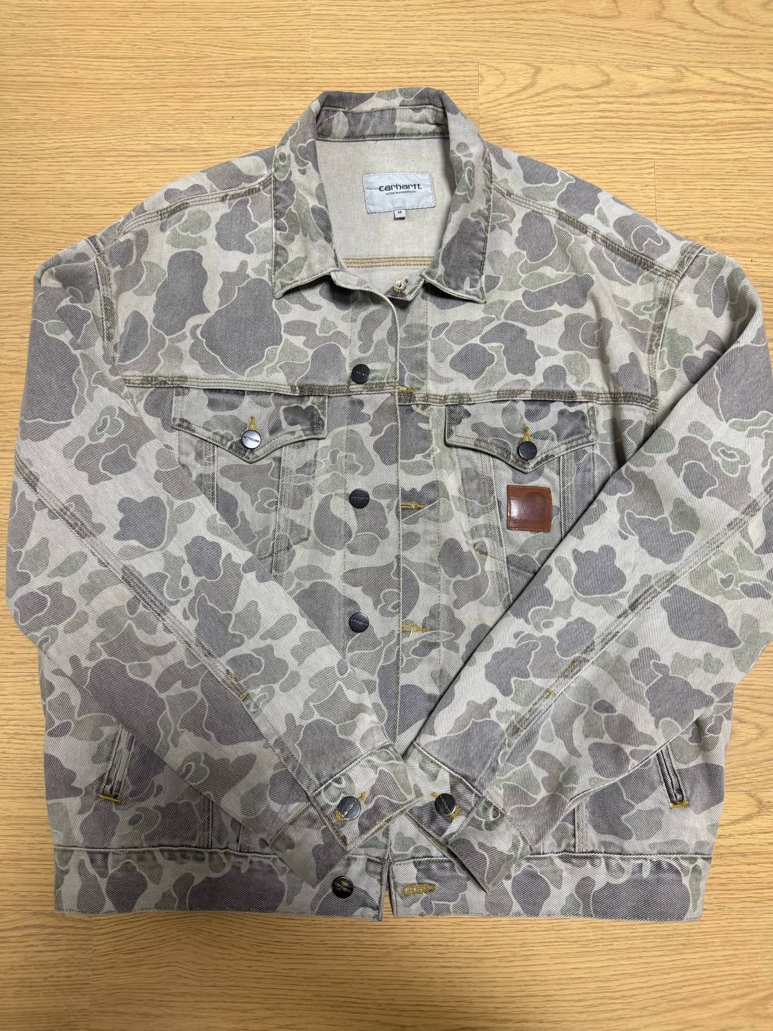 칼하트 덕헬스턴 자켓 카모 덕 블랙블리치드 M 상품이미지1