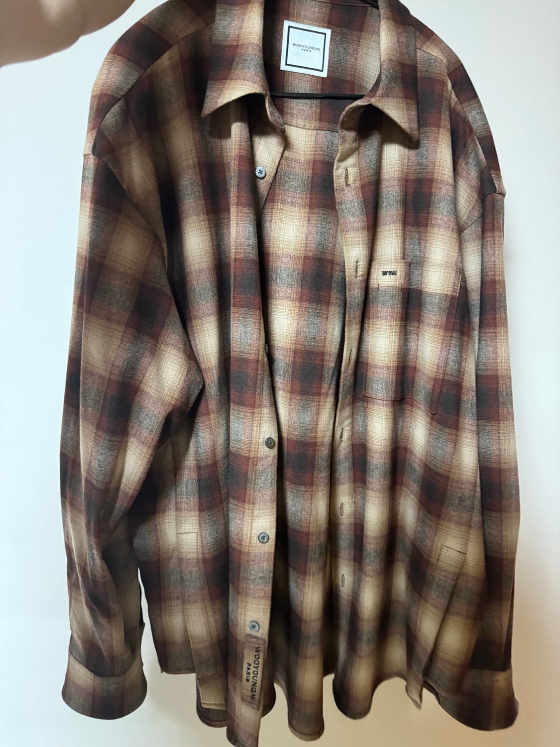 우영미 체크셔츠 판매합니다 상품이미지1