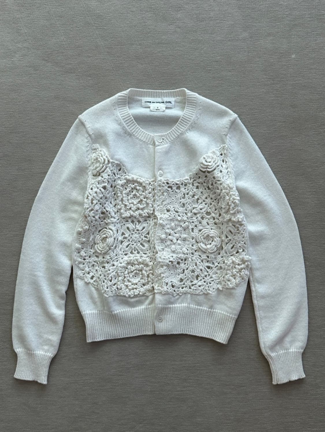 [S] 꼼데가르송 걸 크로쉐 가디건 상품이미지1