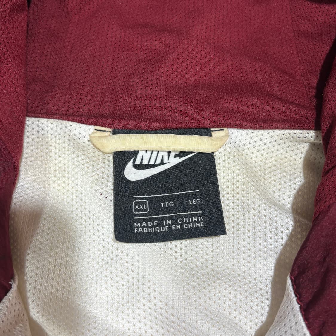 나이키 레드 배색 아노락 바람막이 상품이미지8