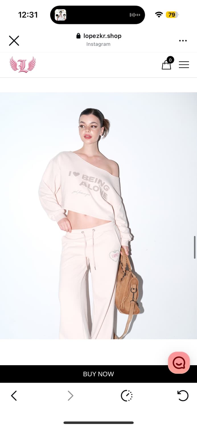 로페즈 블러쉬 클라우드 기모 셋업 상품이미지2