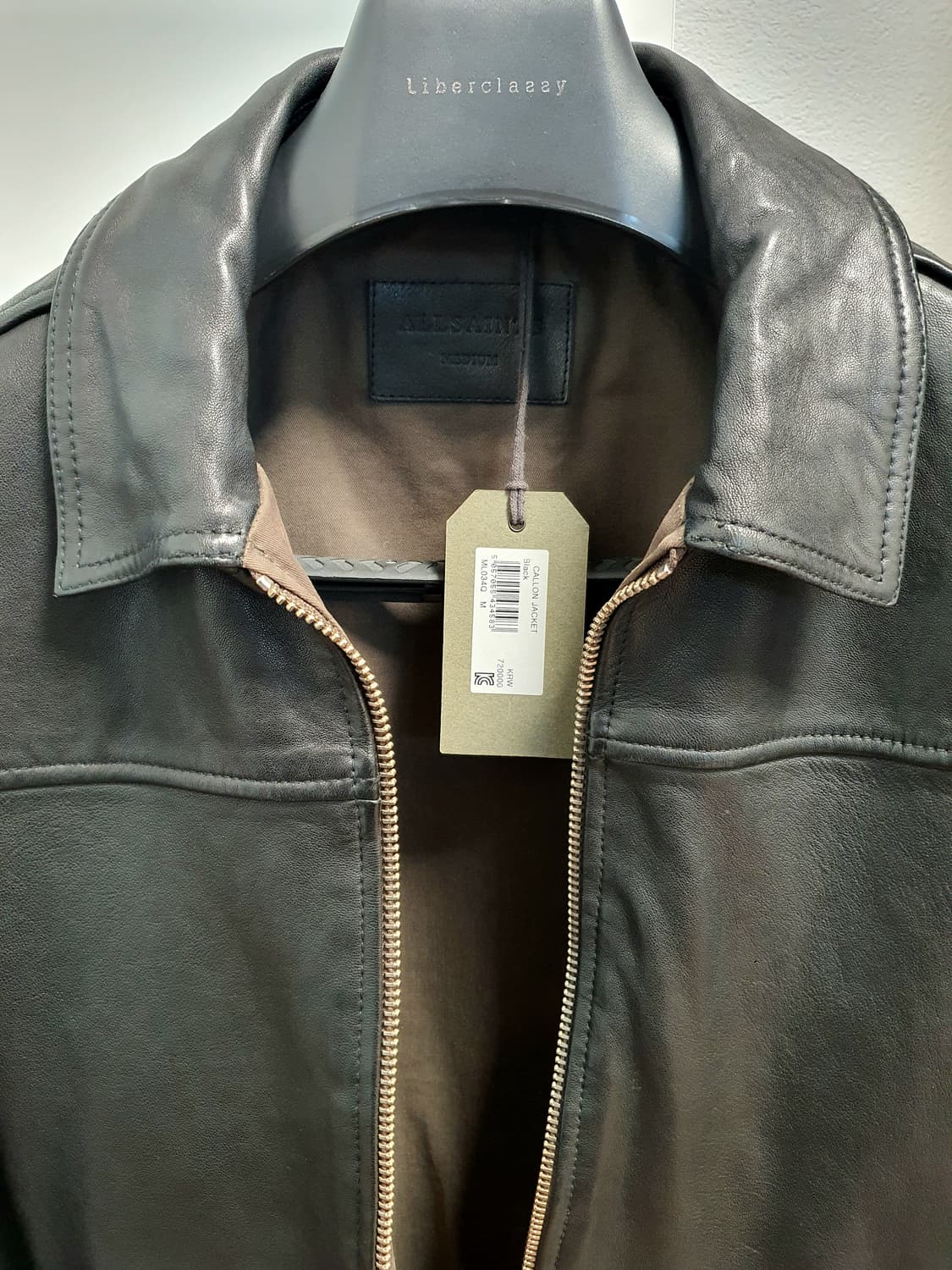 올세인츠 칼론 가죽자켓 100 사이즈 새상품 판매 상품이미지4