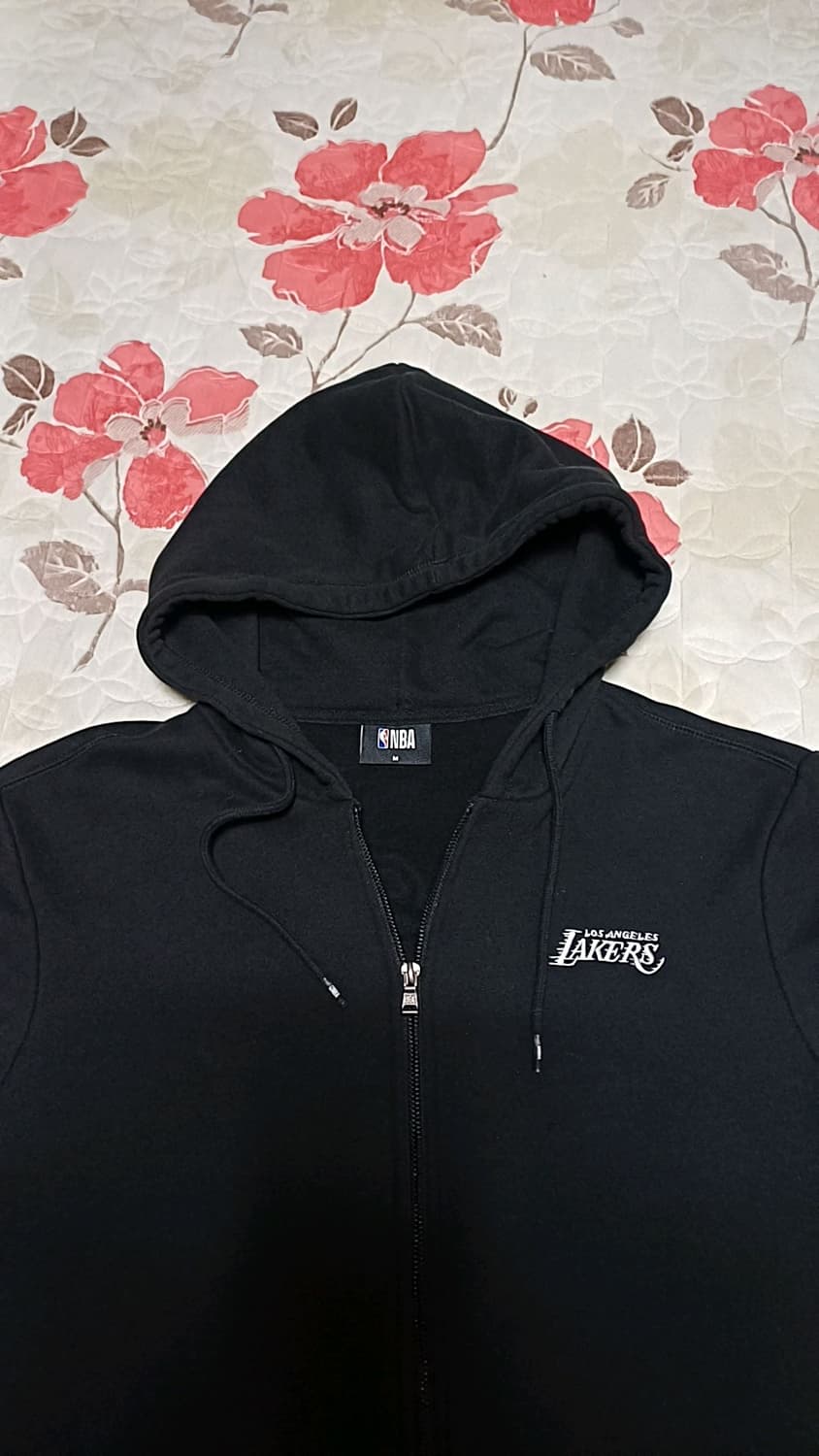 NBA LA레이커스 기모후드집업 실측100 가슴55 기장71 상품이미지4