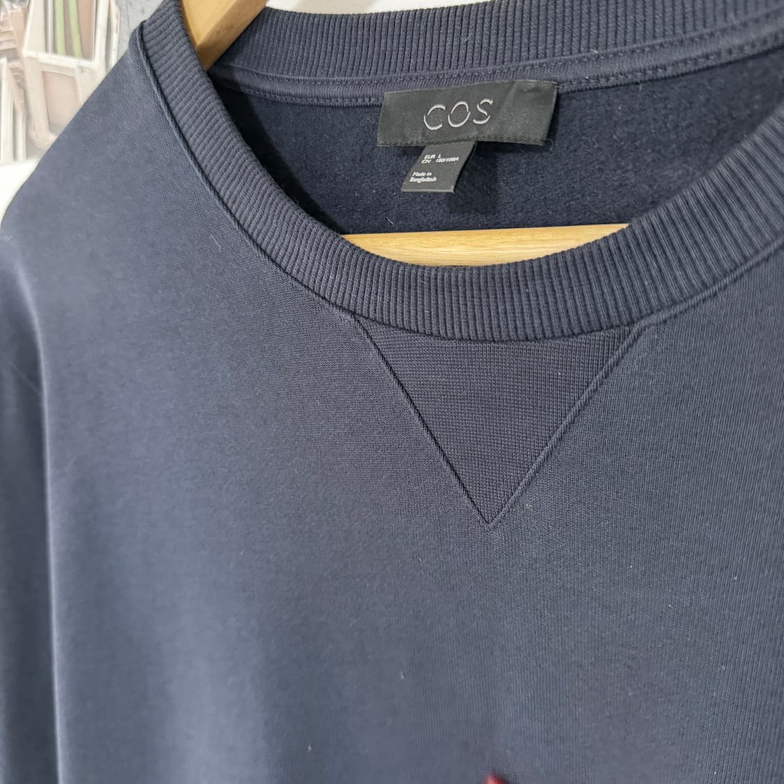 [L] COS 코스 맨투맨 네이비 상품이미지3