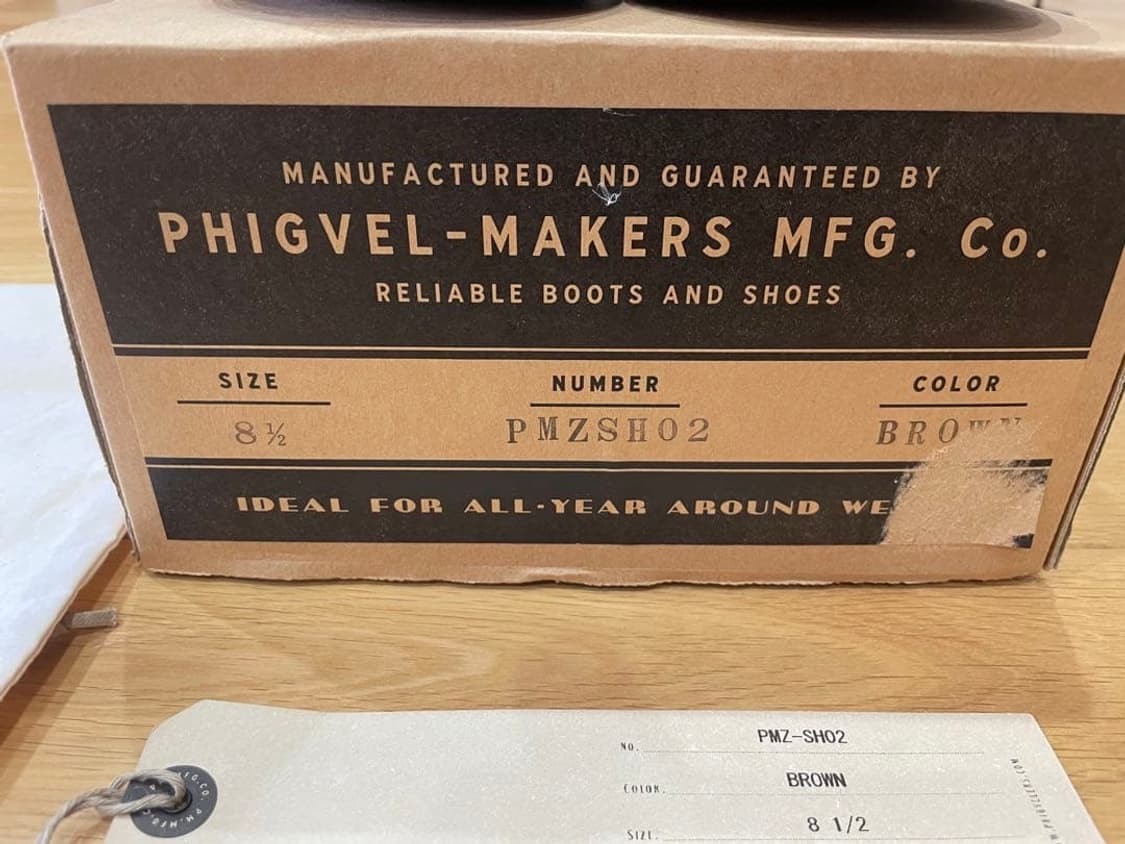 (us8.5) 피그벨 phigvel 모카신 부츠 슈즈 상품이미지9