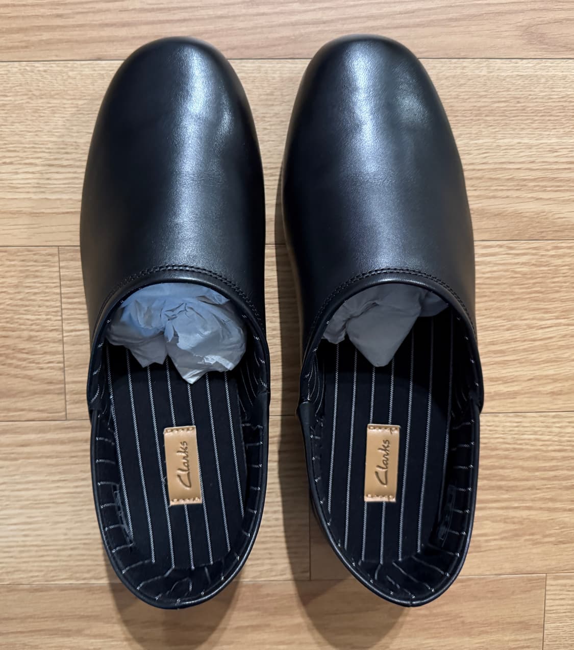 클락스 harston elite 로퍼 뮬 슬리퍼 블랙 레더 UK7 상품이미지3