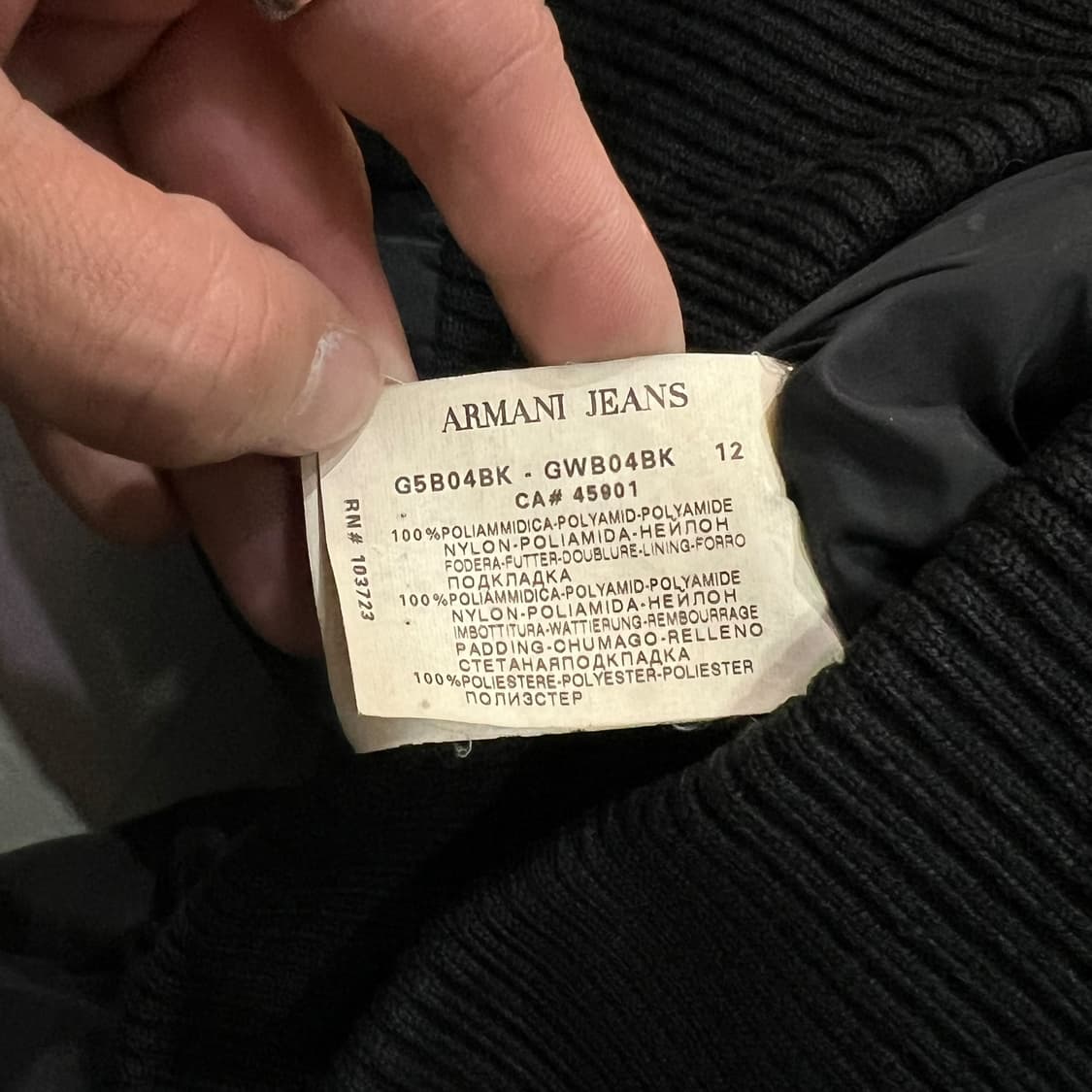  아르마니진스 터틀넥 봄버 자켓 y13906 상품이미지8