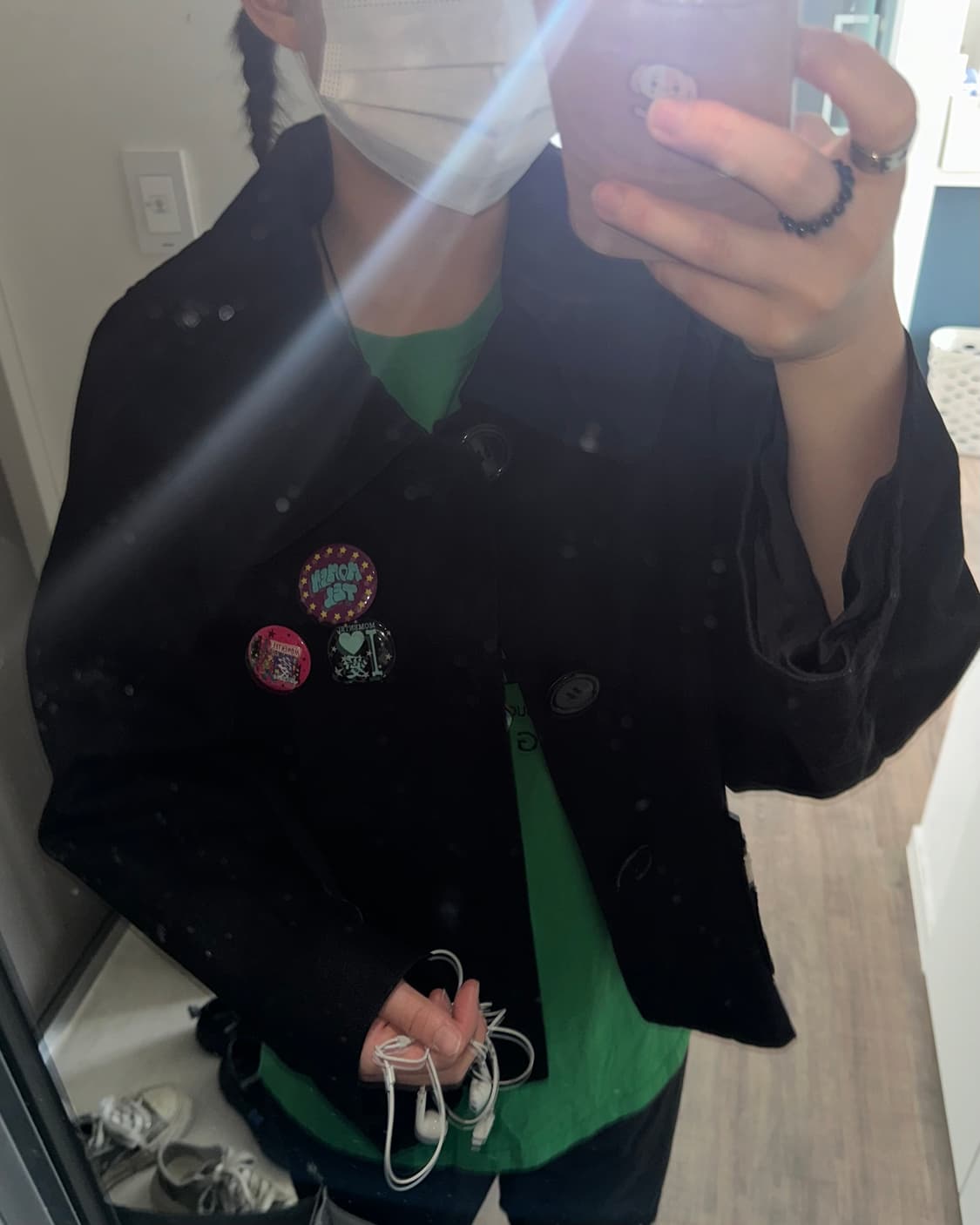 꼼데가르송 트리콧 (Comme des Garcons) 자수 데님자켓 상품이미지6