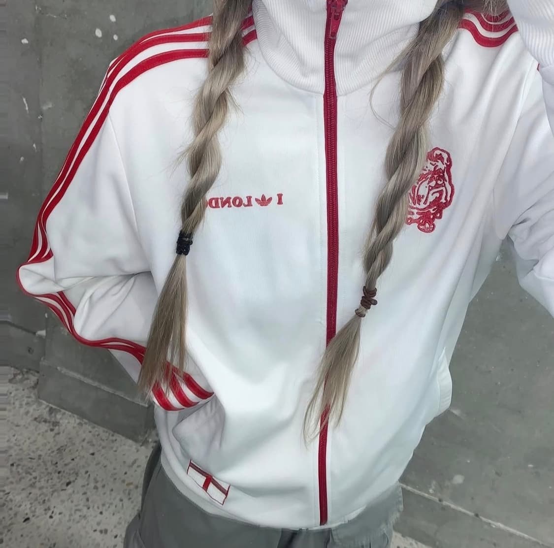 아디다스 런던 화이트•레드 져지  상품이미지1