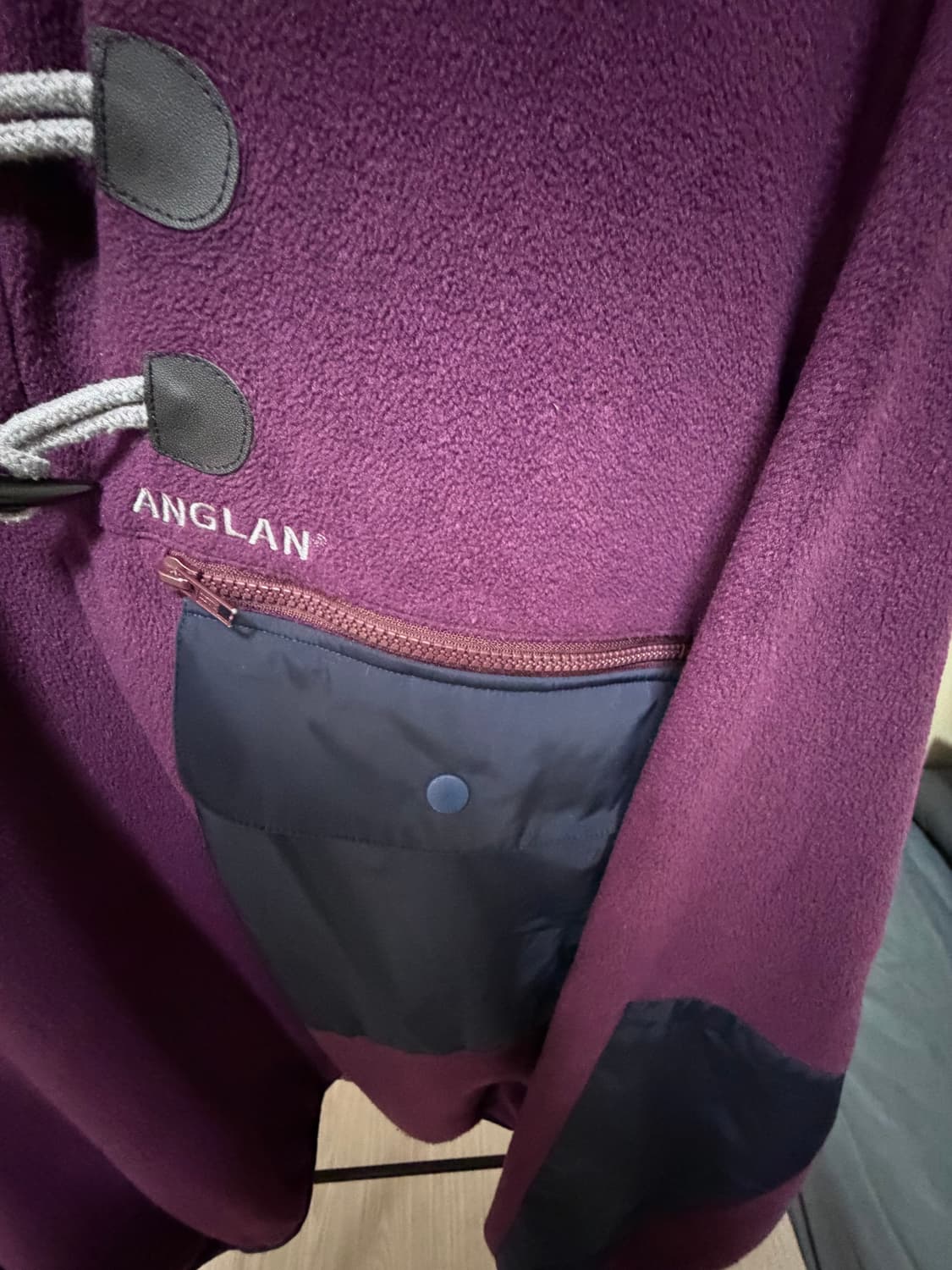 앵글런 플리스 토글 하프 상의 상품이미지3