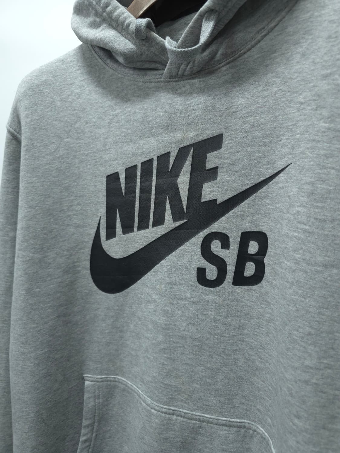 나이키SB 남성 메인로고 그레이 기모 후드티 (XL) 상품이미지5