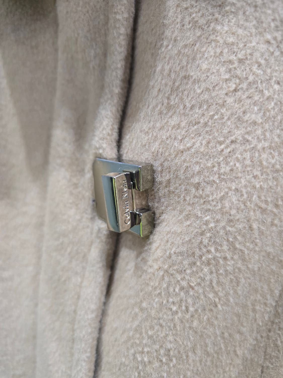 캘빈클라인 벨트 모직 코트 베이지 상품이미지4