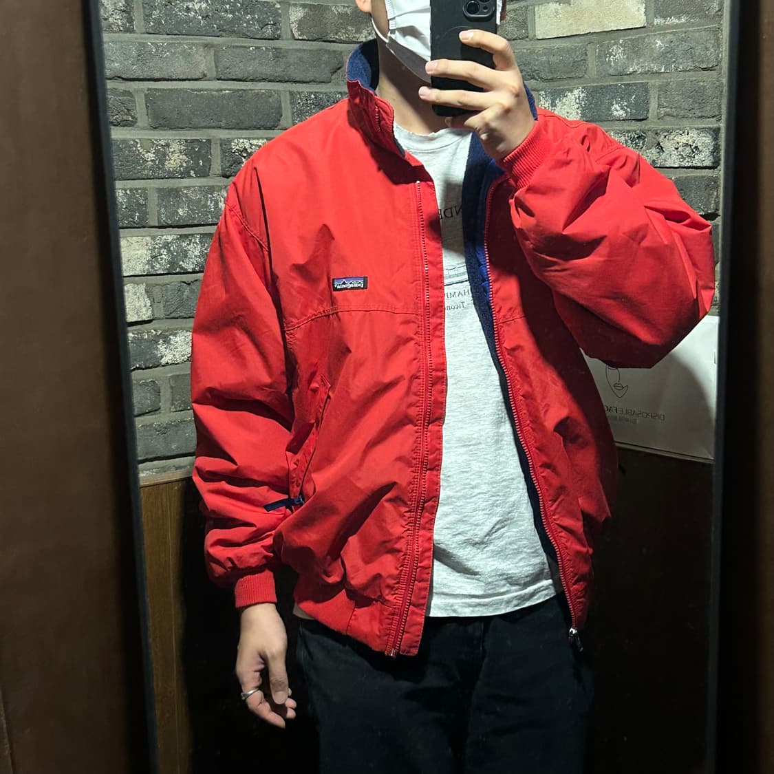 XL) 파타고니아 쉘드 신칠라 봄버 자켓 90s USA 상품이미지9