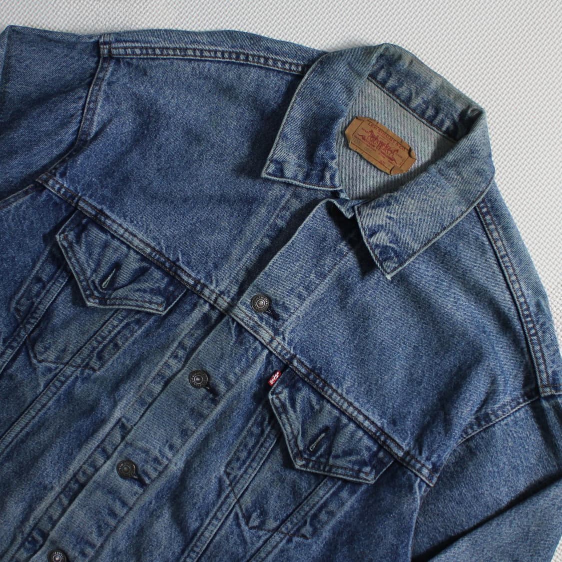 80's Levi’s 리바이스 USA 데님 트러커 자켓 L032 상품이미지2