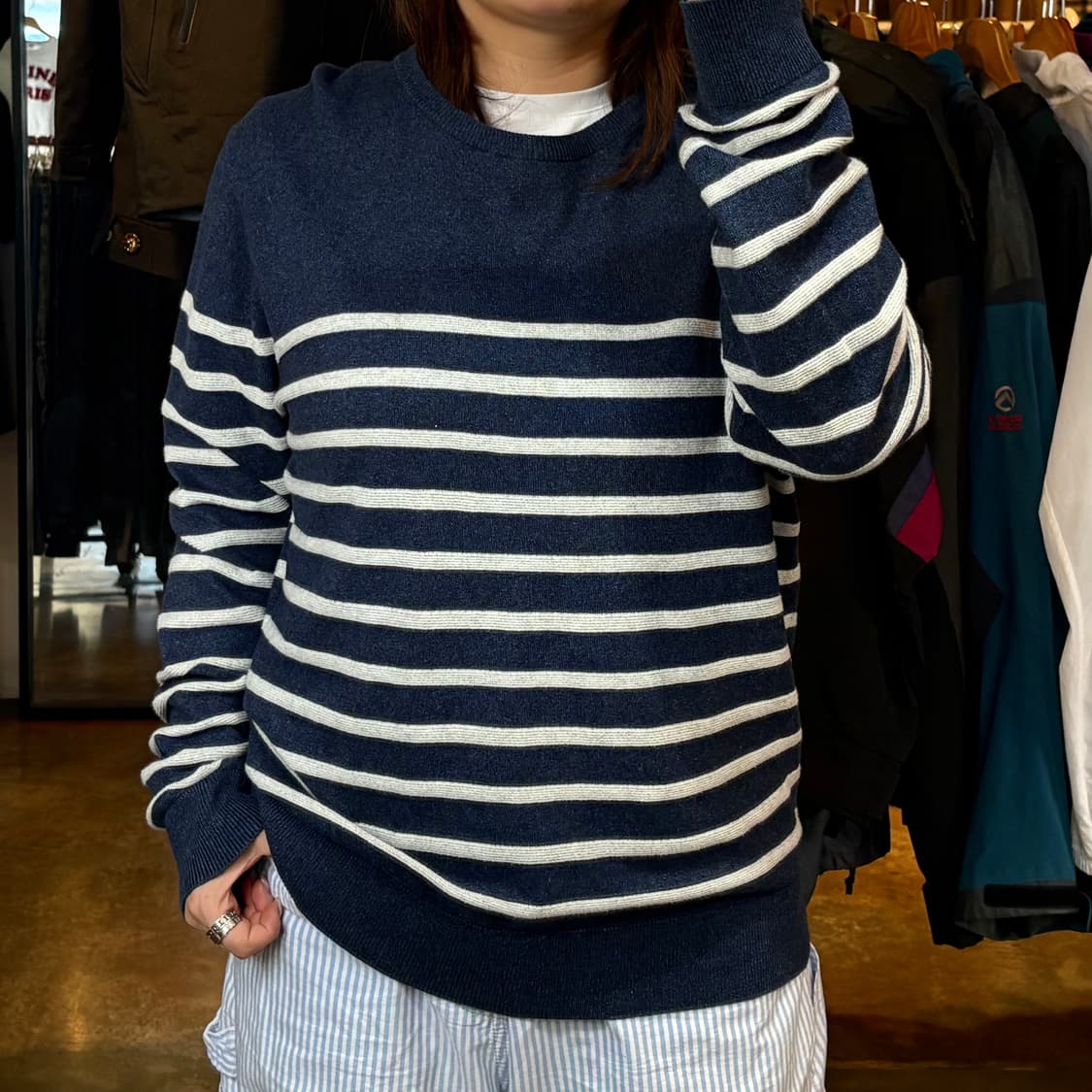 타미힐피거 스트라이프 니트 상품이미지1