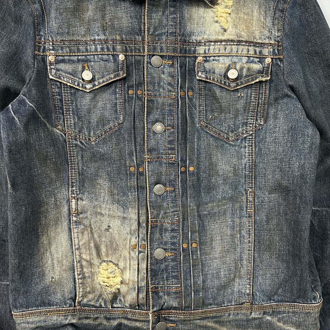 아르마니 익스체인지 더티 워시드 데님자켓 상품이미지5
