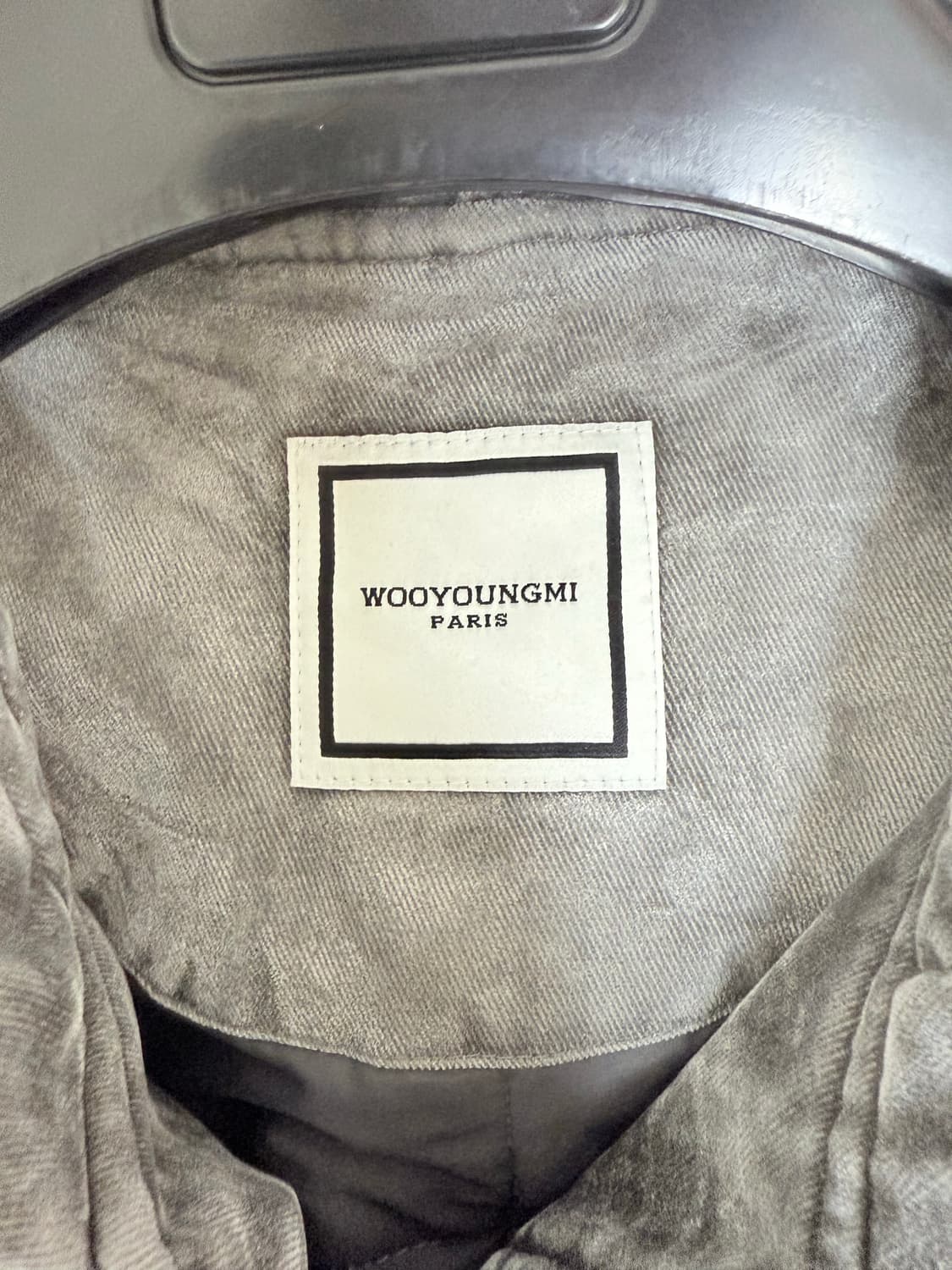 (24FW 새상품) 우영미 코튼 후드 자켓 그레이 (46) 상품이미지3