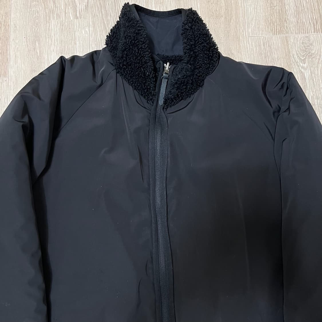 하이드아웃 리버시블 롱 후리스 코트 L/100  상품이미지4