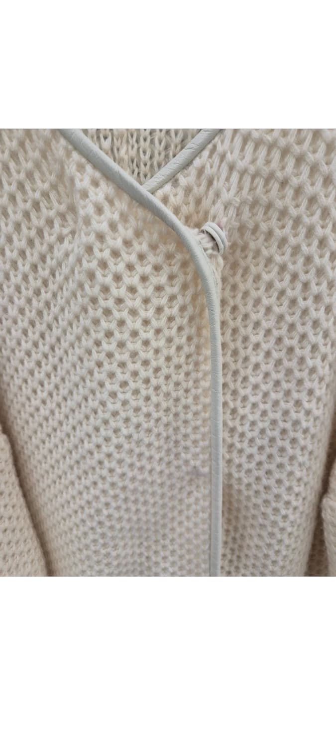 마쥬 maje 알파카 모헤어 양가죽 니트 가디건 1사이즈 상품이미지3