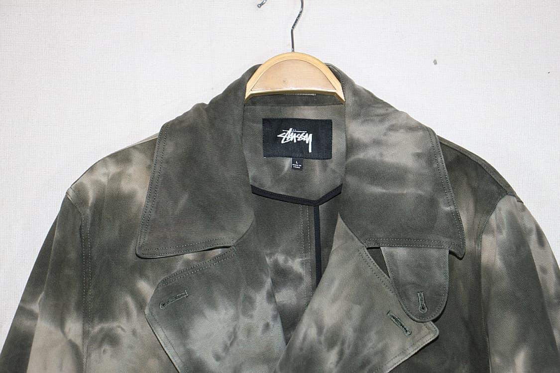 Stussy 스투시 다이드 트렌치 코트(L) 상품이미지5