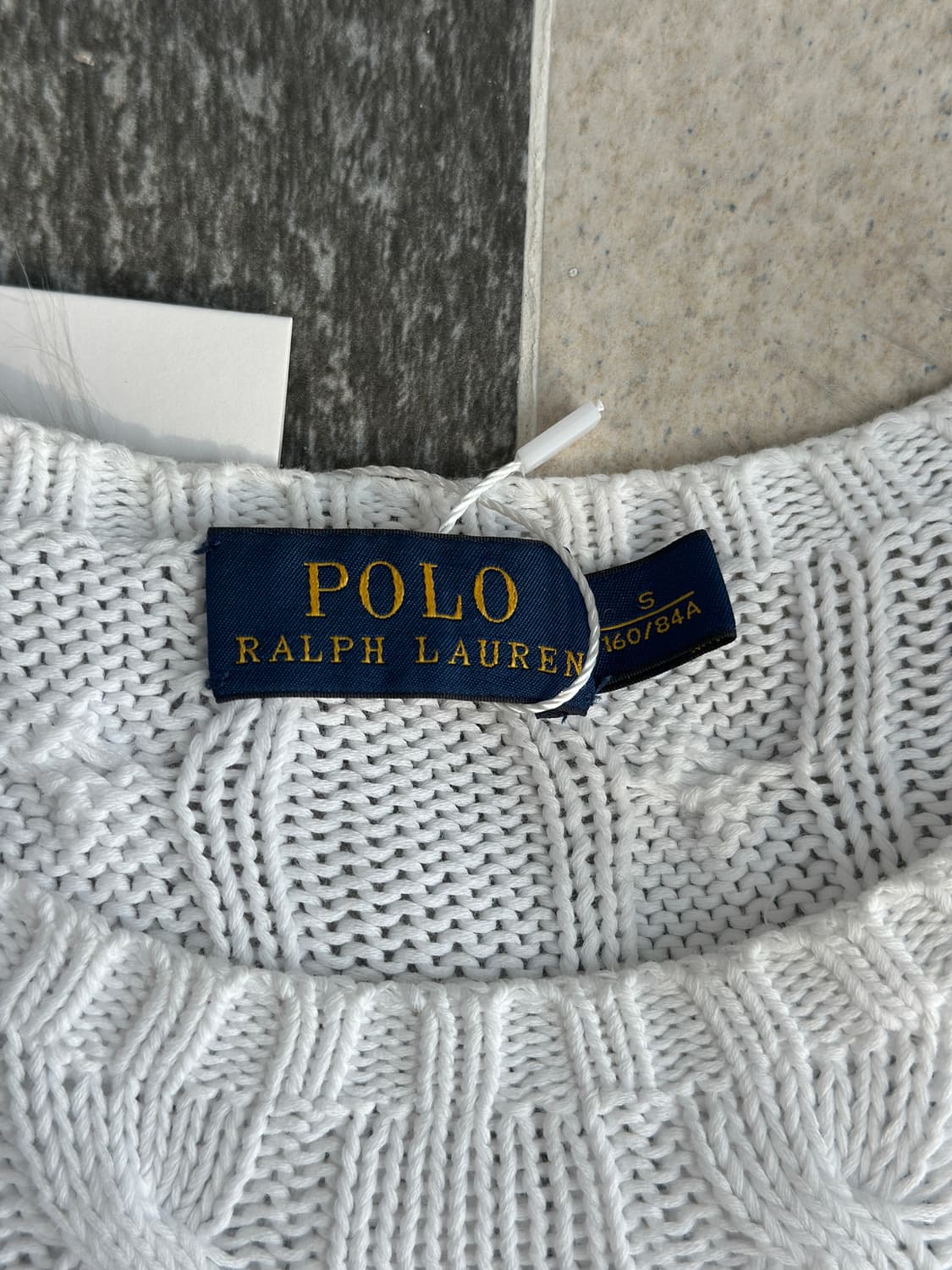 폴로 랄프로렌 화이트 케이블 니트  상품이미지6