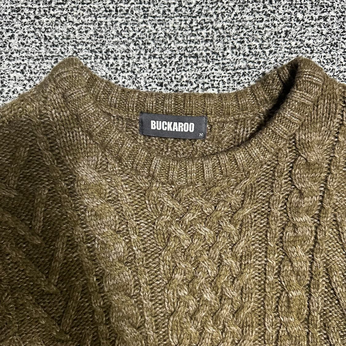 (M) 버카루 꽈배기 니트 상품이미지2