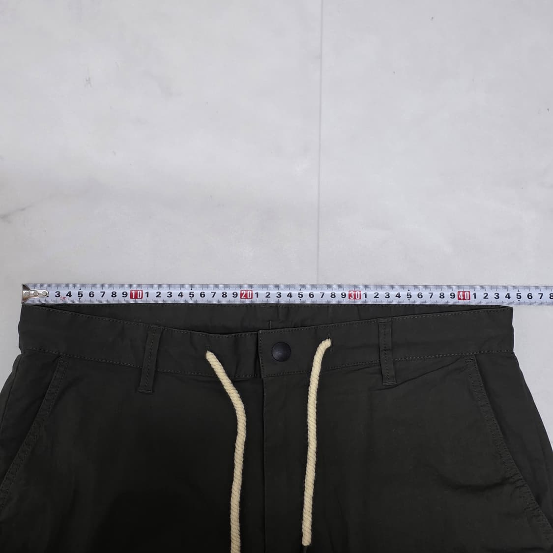 34) 자라 밴딩 치노팬츠 면바지 카키 올리브 상품이미지5