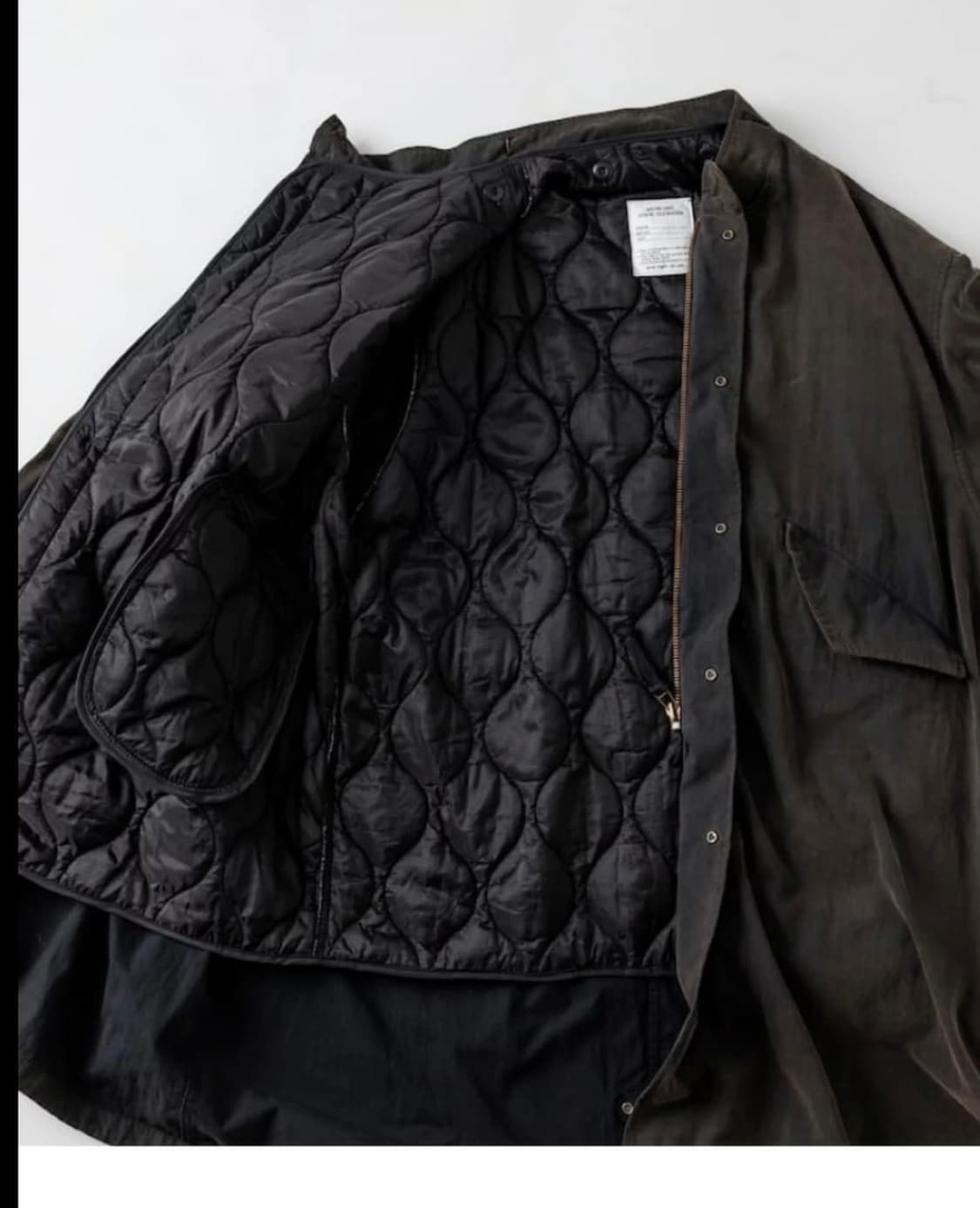 프릭스스토어 m65 라이너 faded black s사이즈 상품이미지2