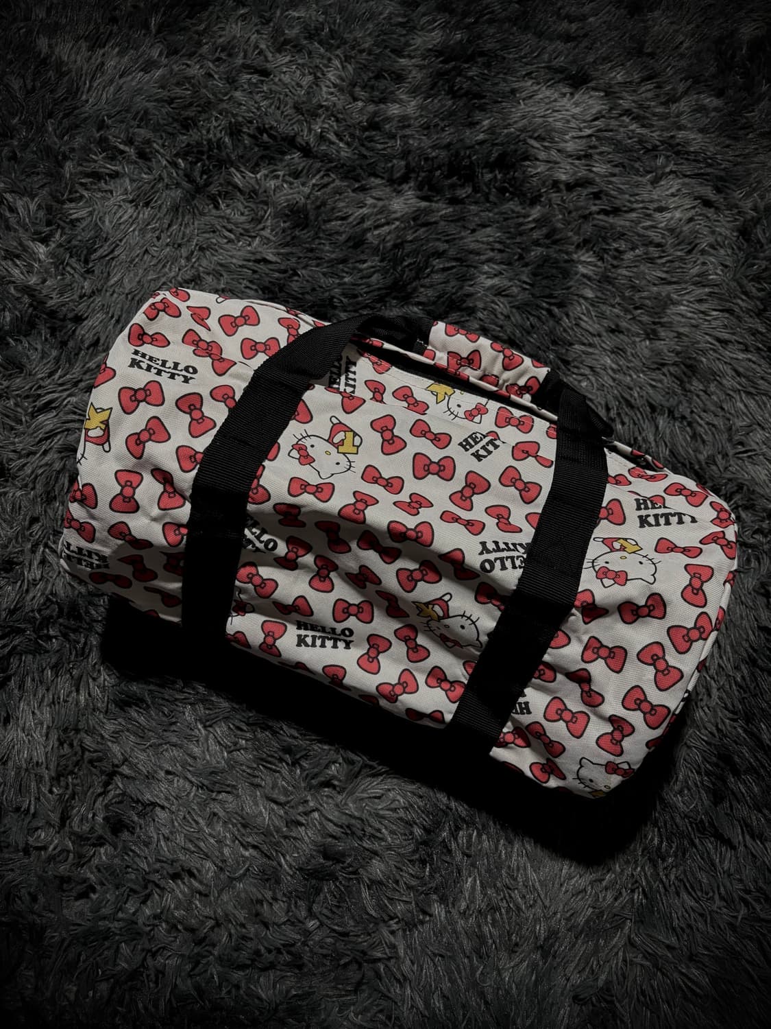 HELLO KITTY 리본 올오버 보스턴 백 상품이미지2
