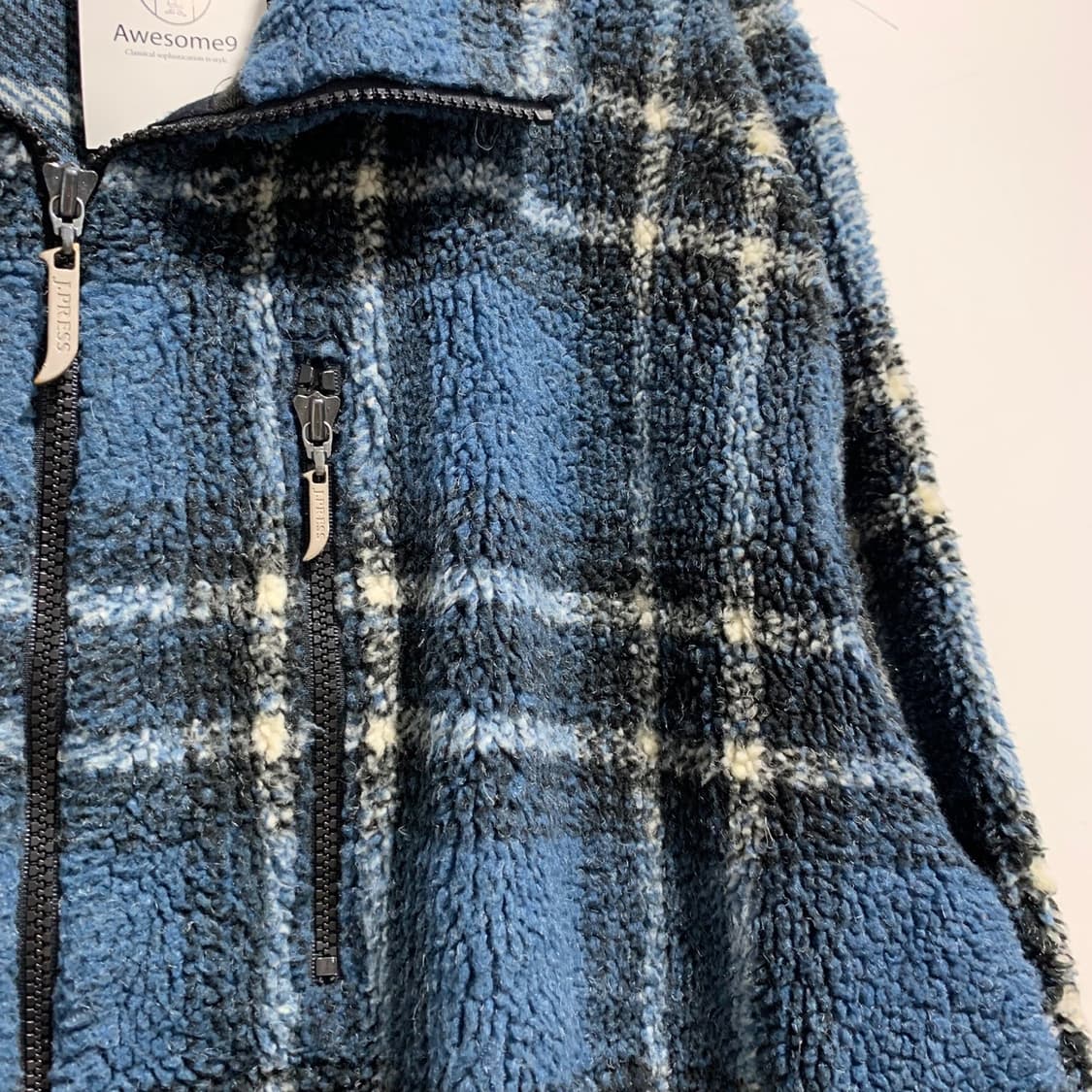 제이프레스 체크 후리스 상품이미지5