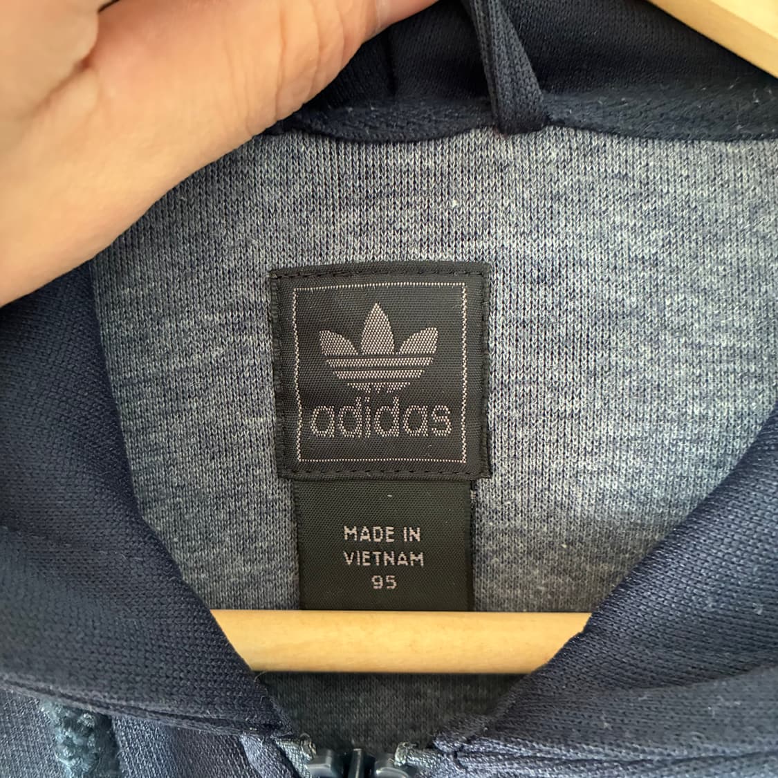 아디다스 00s 네이비 후드 져지 집업 상품이미지4