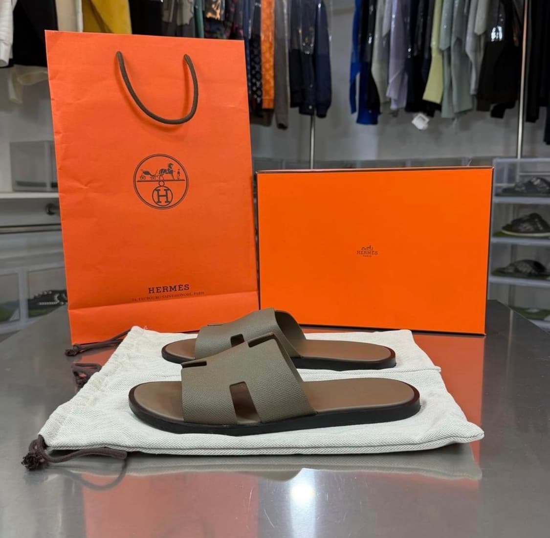[리오브] 에르메스 이즈미르 샌들 슬리퍼 상품이미지1