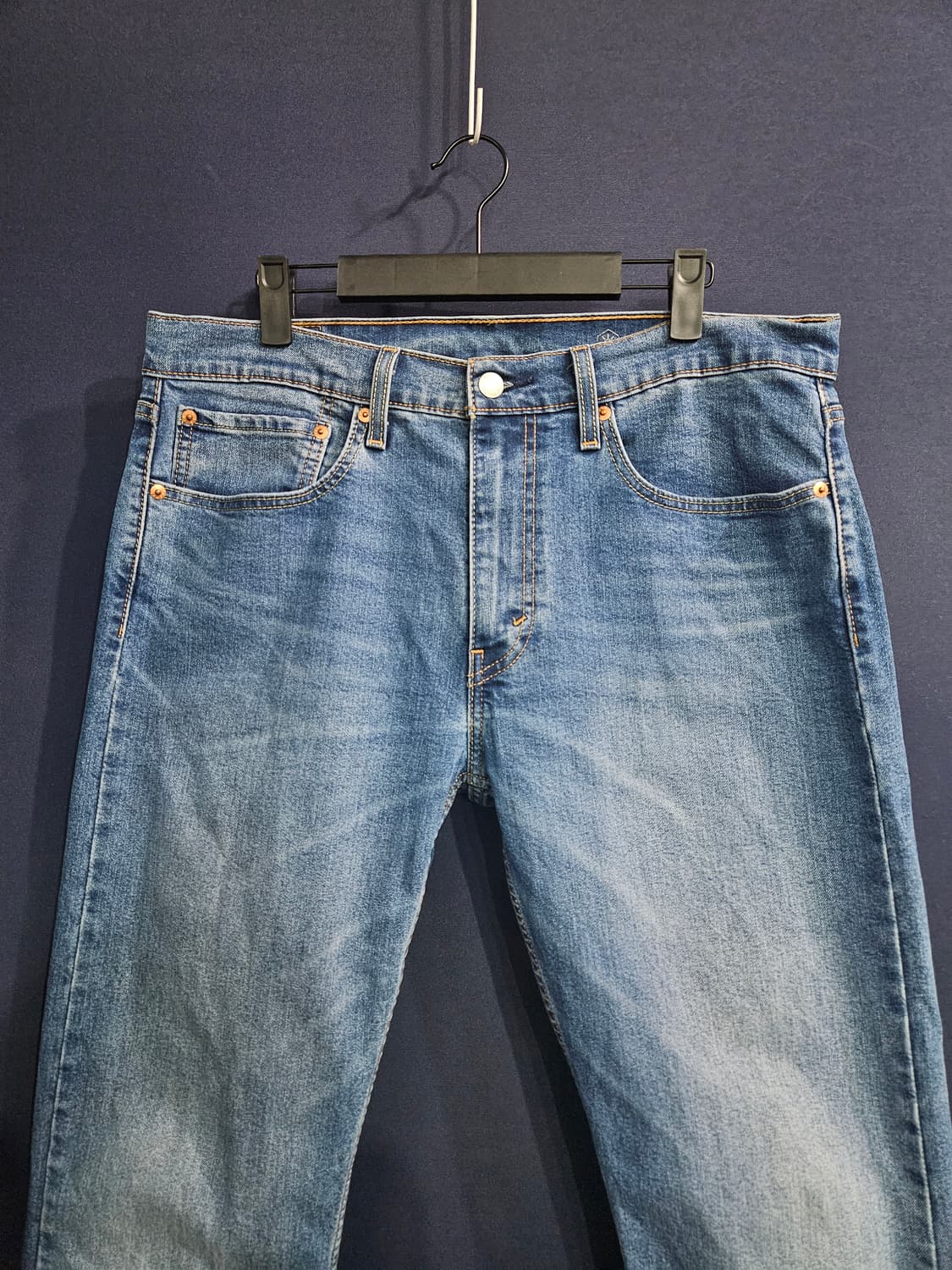 리바이스 502 블루컬러 남성 슬림핏 허리 34 스판 데님팬츠  상품이미지7
